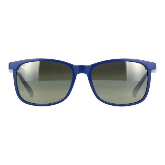 New MAUI JIM Hulili Blue Polarised Square 672 03 Sunglasses Women - Picture 2 of 4